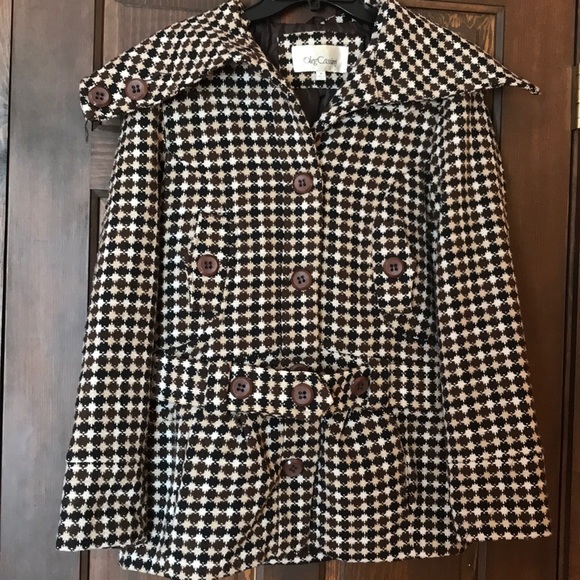 Oleg Cassini Jackets & Blazers - Wool Blend Peacoat